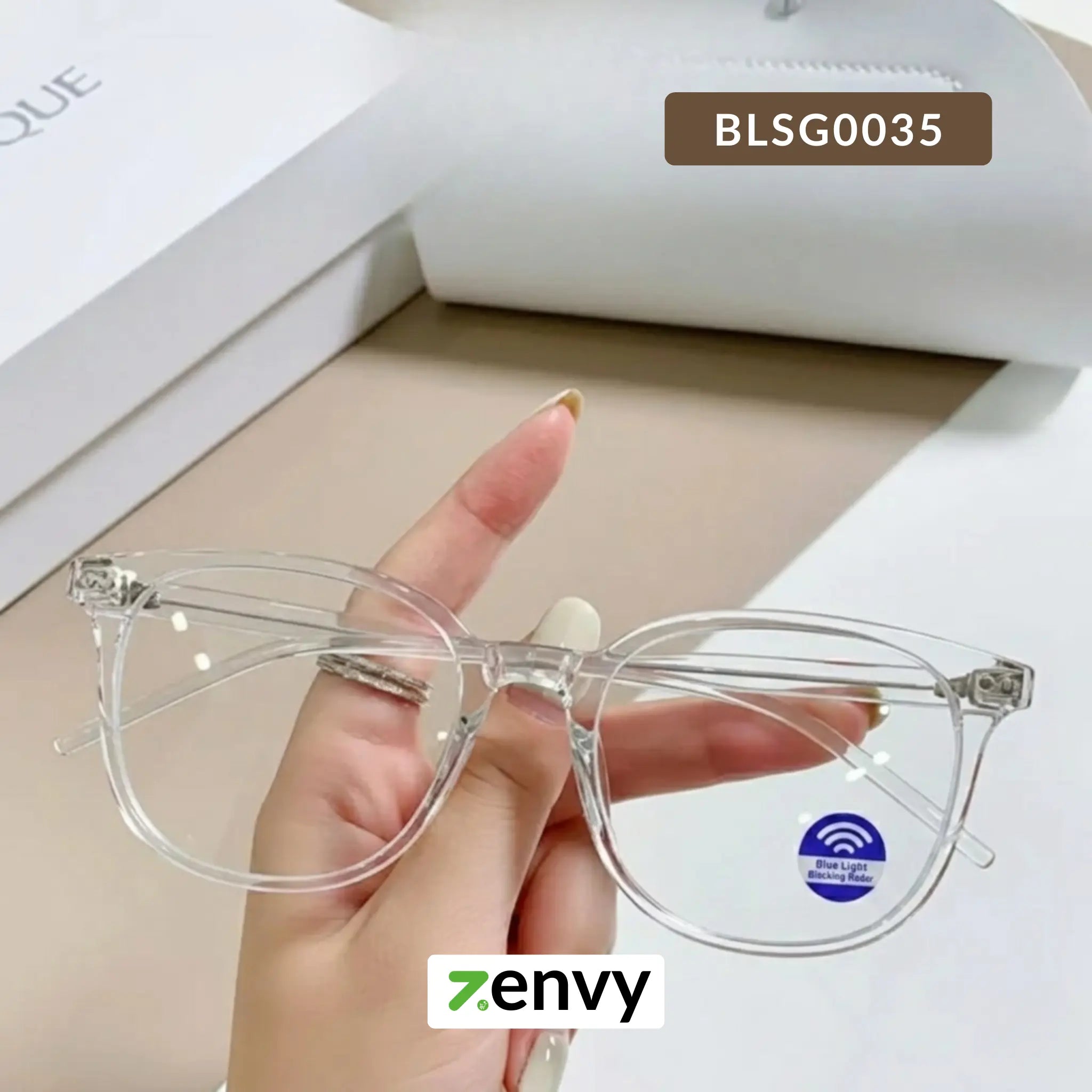 Stylish Blue Light Filter Glasses Women and Men - Clear Lens Protection Glasses Online in Sri Lanka - Zenvy.lk